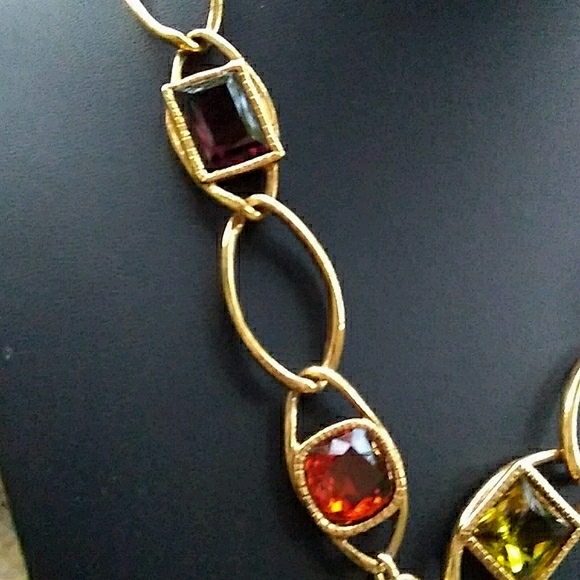 VHTF Swarovski REAL Gemstone Drop Station Çrystal - Picture 10 of 16